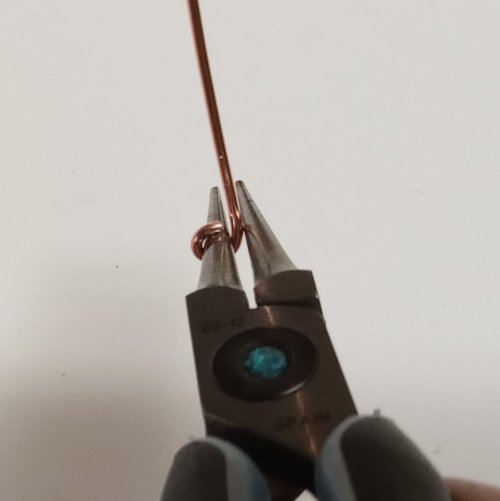 Judy Larson's Making Simple Eyepins - , Findings & Components, Toggles & Clasps, Earwire & Headpin, Loops, Wire Loop, Wrapped Wire Loop, shift the eye pin